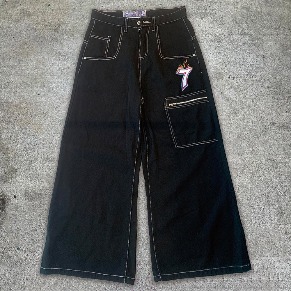BAGGOUT Dice Flame Jeans