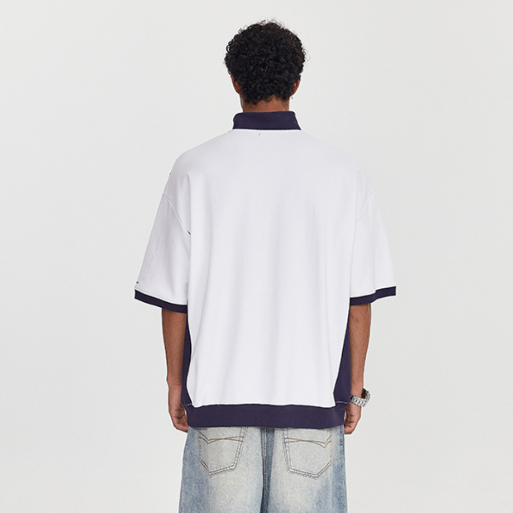 Retro Half-Zip Polo Shirt