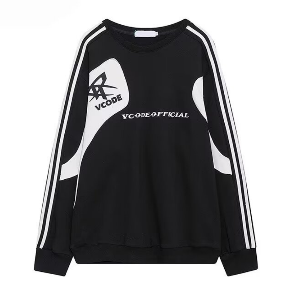 Patchwork Design Raglan Sleeve Sweatshirt