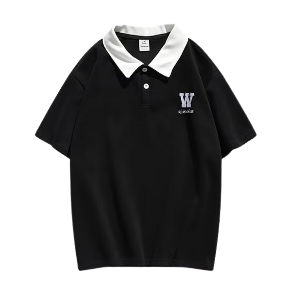 Preppy W Embroidered Shirt