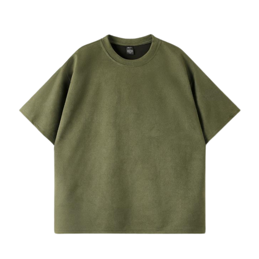 Heavy Solid Suede T-Shirt