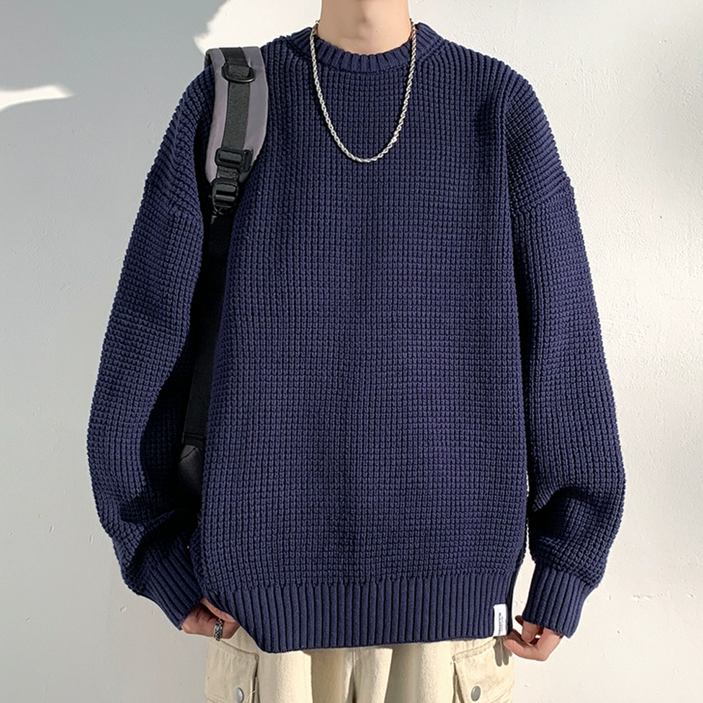 Simple Solid Color Sweater