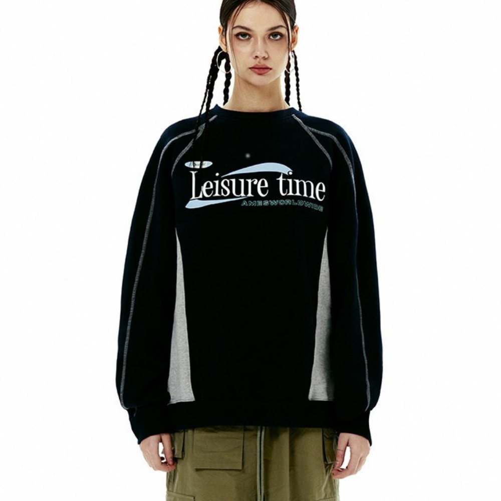 Vintage Biker Raglan Sleeve Sweatshirt