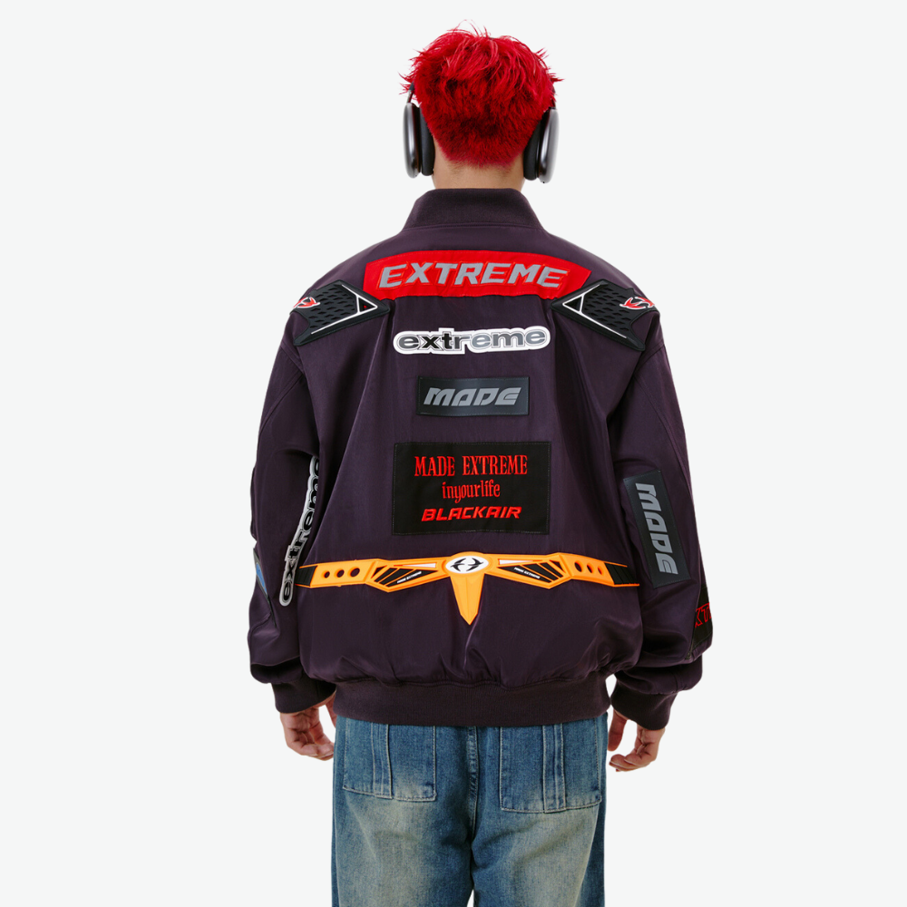 Motorcycle Style high street oxford cloth Jacket