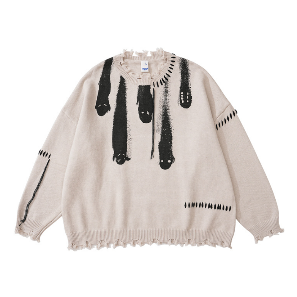 Meteor Fall Print Sweater
