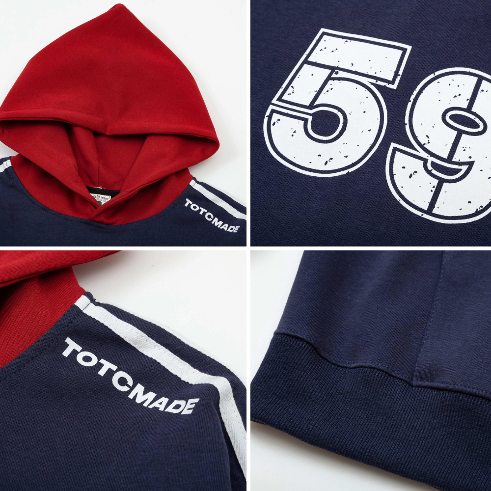 Classic Contrast Raglan Hoodie