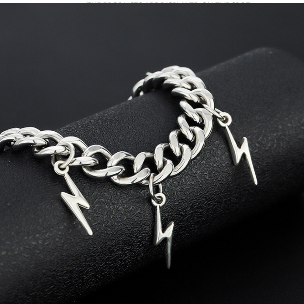 Lightning Tassel Titanium Steel Bracelet