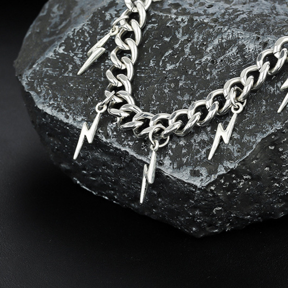 Lightning Tassel Titanium Steel Bracelet