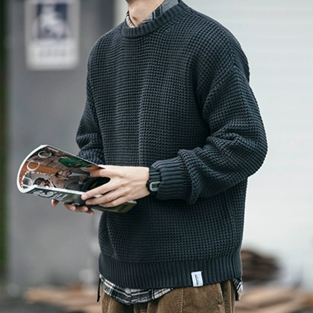 Simple Solid Color Sweater