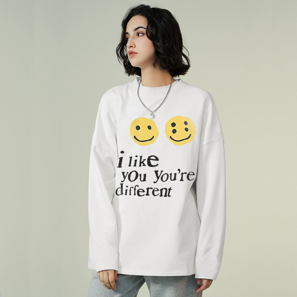 Emoji Printed Sweatshirt