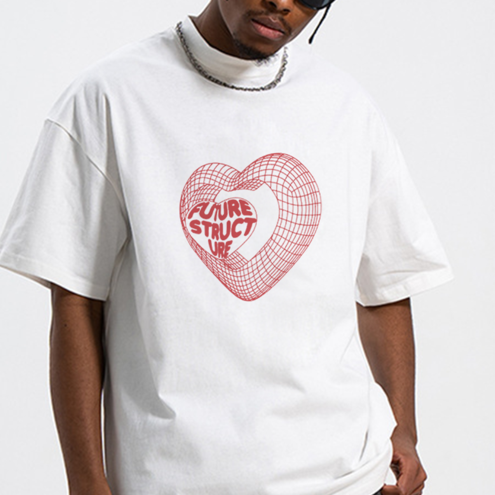 AG® FUTURE STRUCTURE 3D Love Heart T-Shirt
