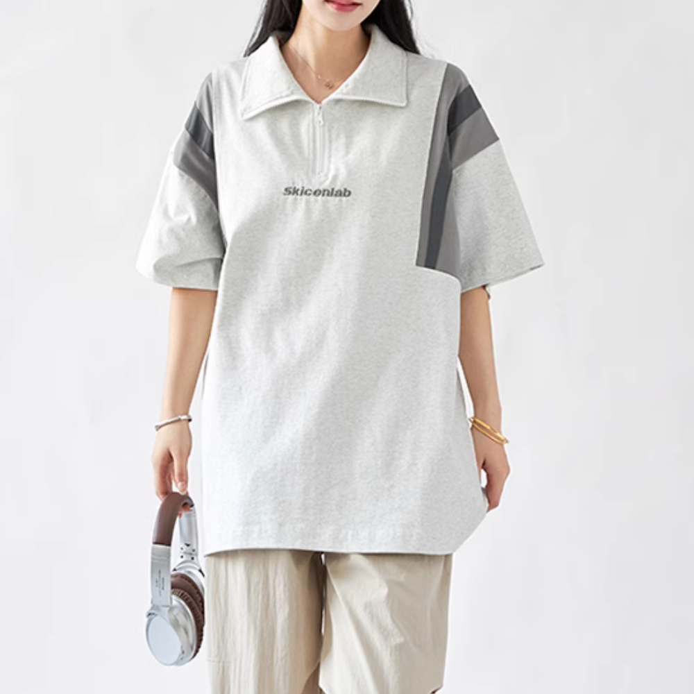 Japanese Contrast Color Polo T-Shirt