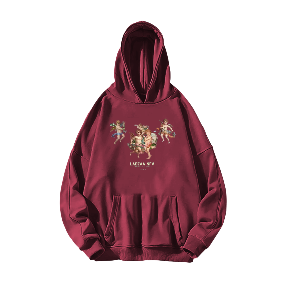 Solid Color Little Angel Hoodie