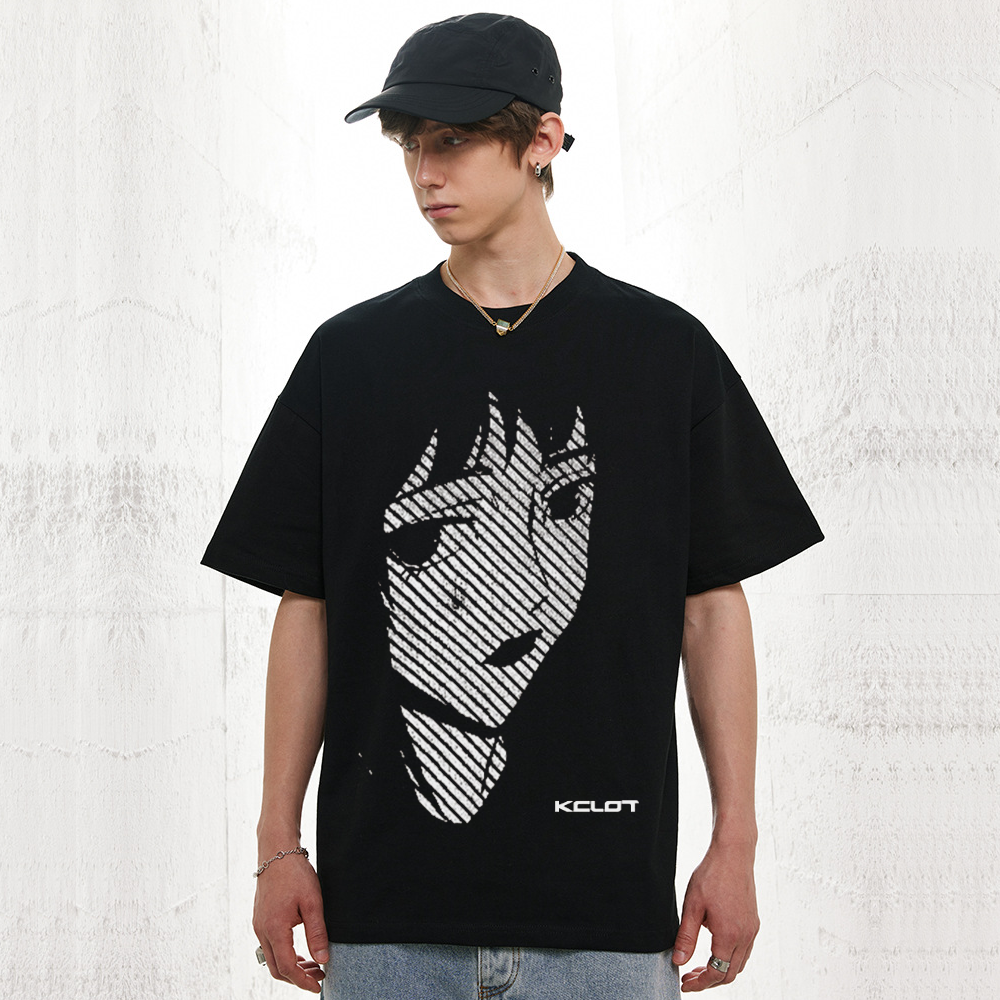 Urban Anime Girl Graphic Cotton T-shirt