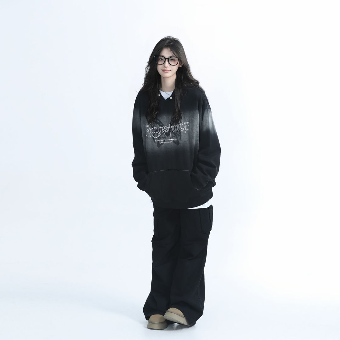 American Retro Gradient Butterfly Hoodie