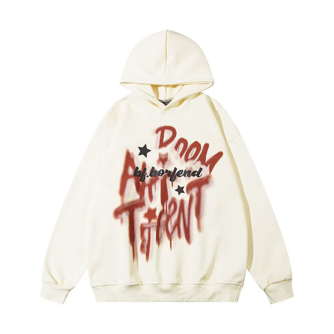 AG American Retro Letters Stars Hoodie