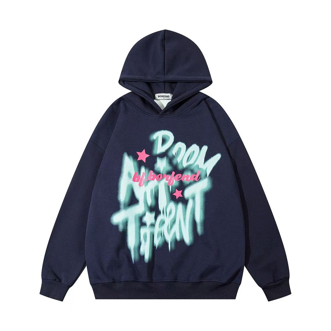 AG American Retro Letters Stars Hoodie