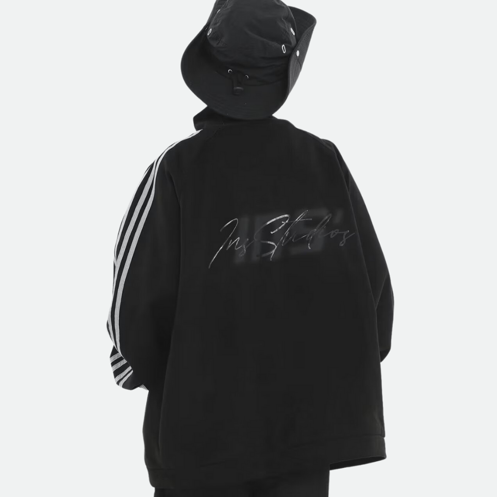 Regular Striped Suede Jacket