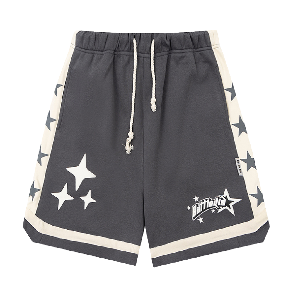Urban Stars Graphic Basketball Cotton Shorts