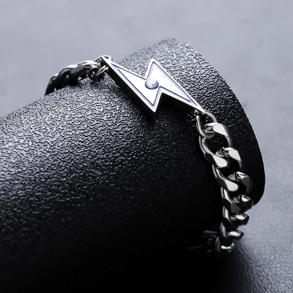 Cuban Lightning Titanium Steel Bracelet