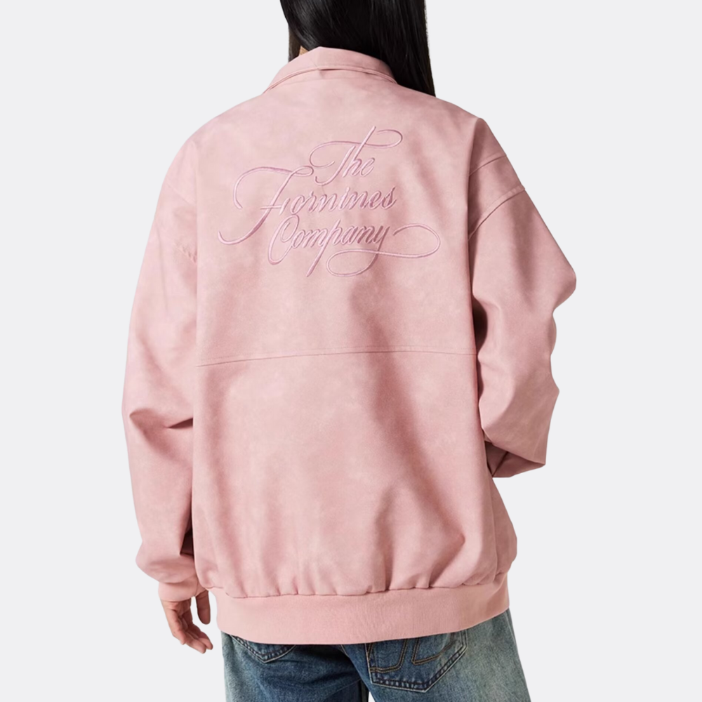 Design Patchwork Embroidered Suede Jacket