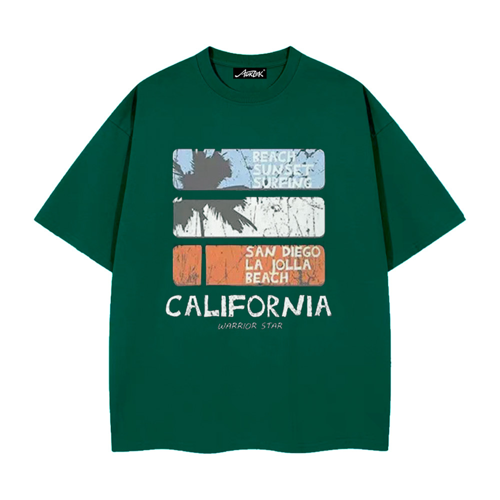 Casual Distressed Road Sign T-shirt