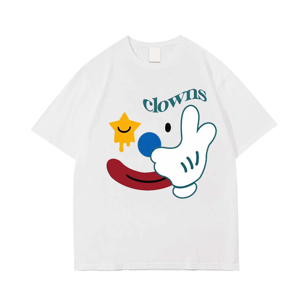 Cute Clown Print T-Shirt