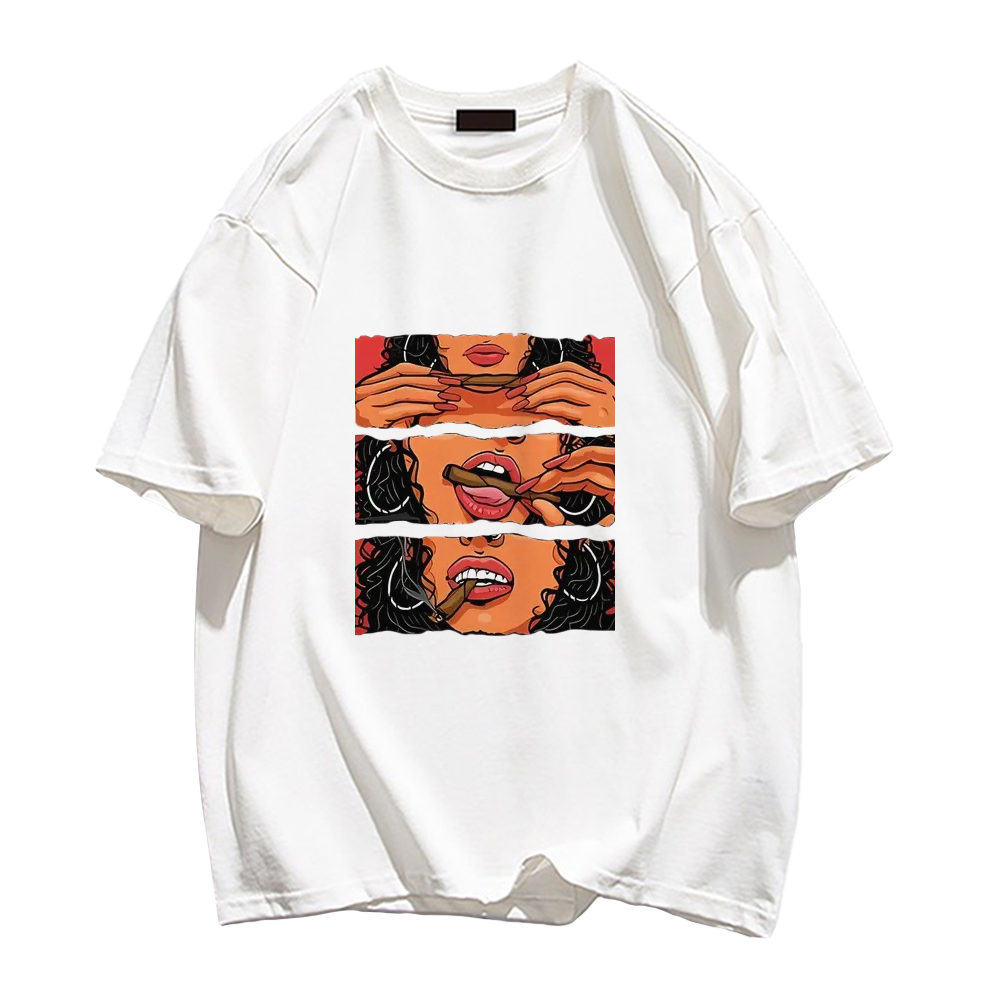 Woman Smoking Frame Animation T-Shirt