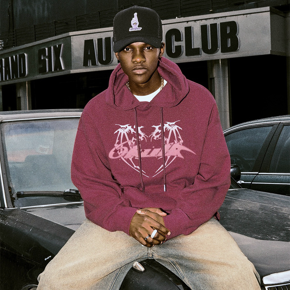 6Kull Dark Heart Wings Hoodie
