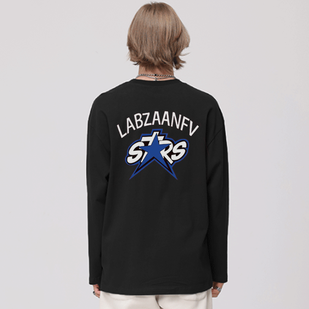 Casual Stars Letter Print Sweatshirt
