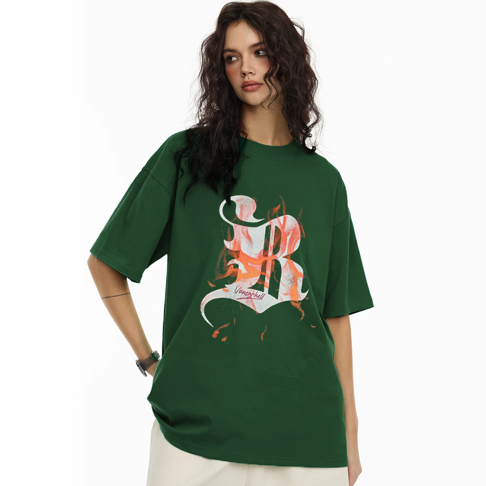 High Street Letter Contrasting Cotton T-shirt