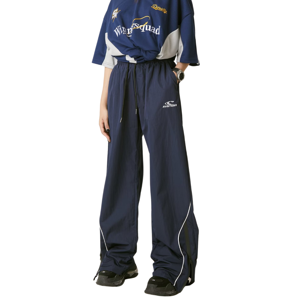 Street Side Zip Drawstring Sweatpants