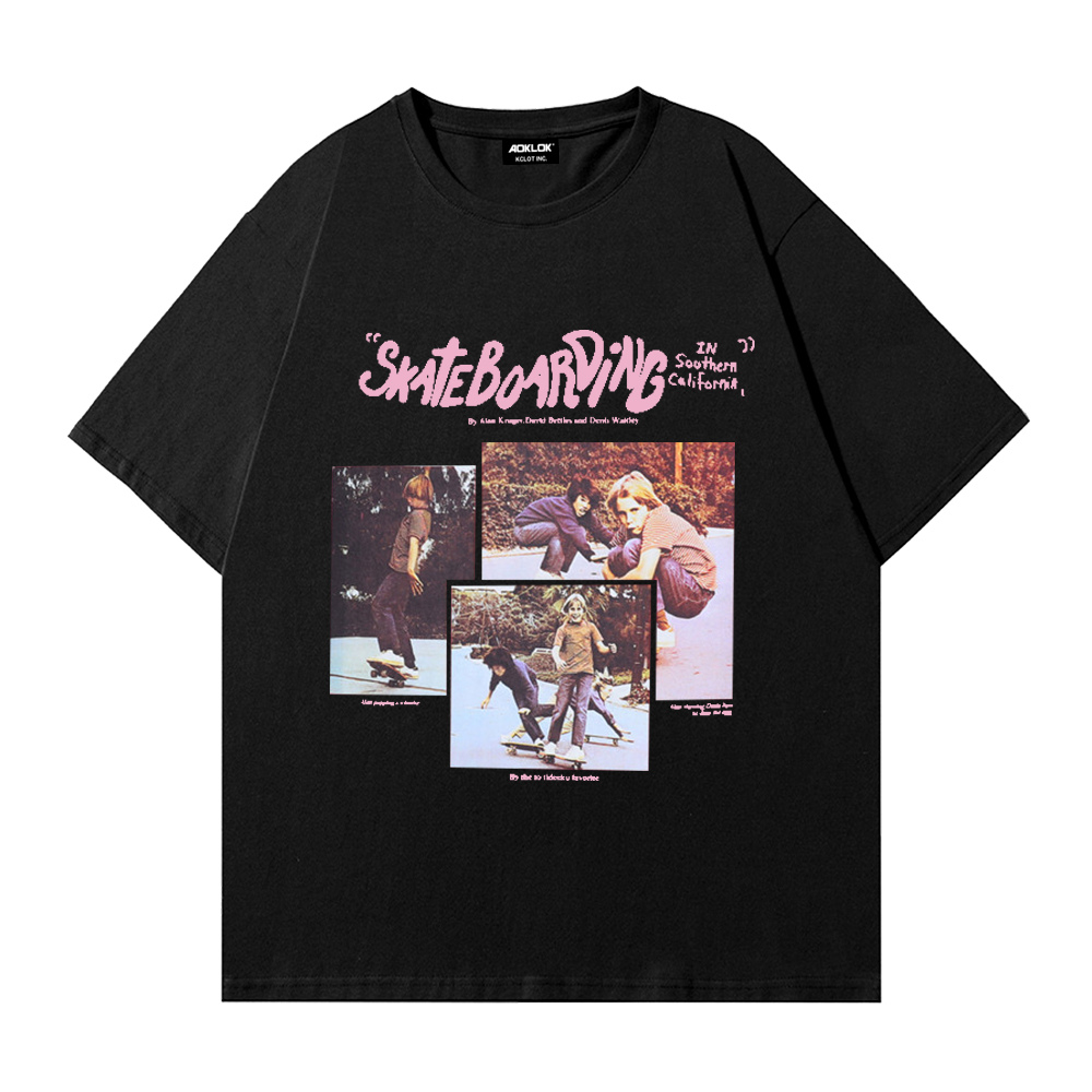 Joyful Characters Print T-shirt