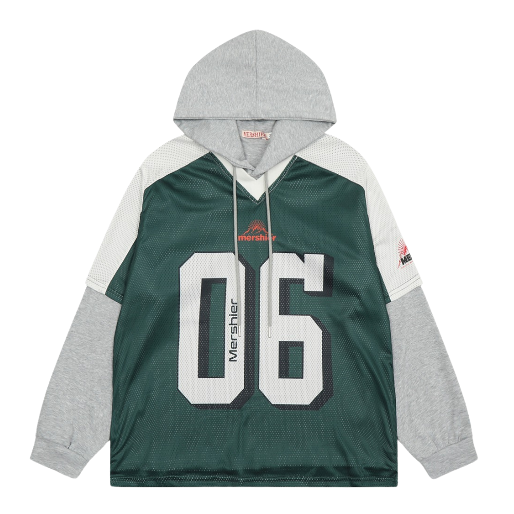 Sports Double Layer Mesh Hoodie