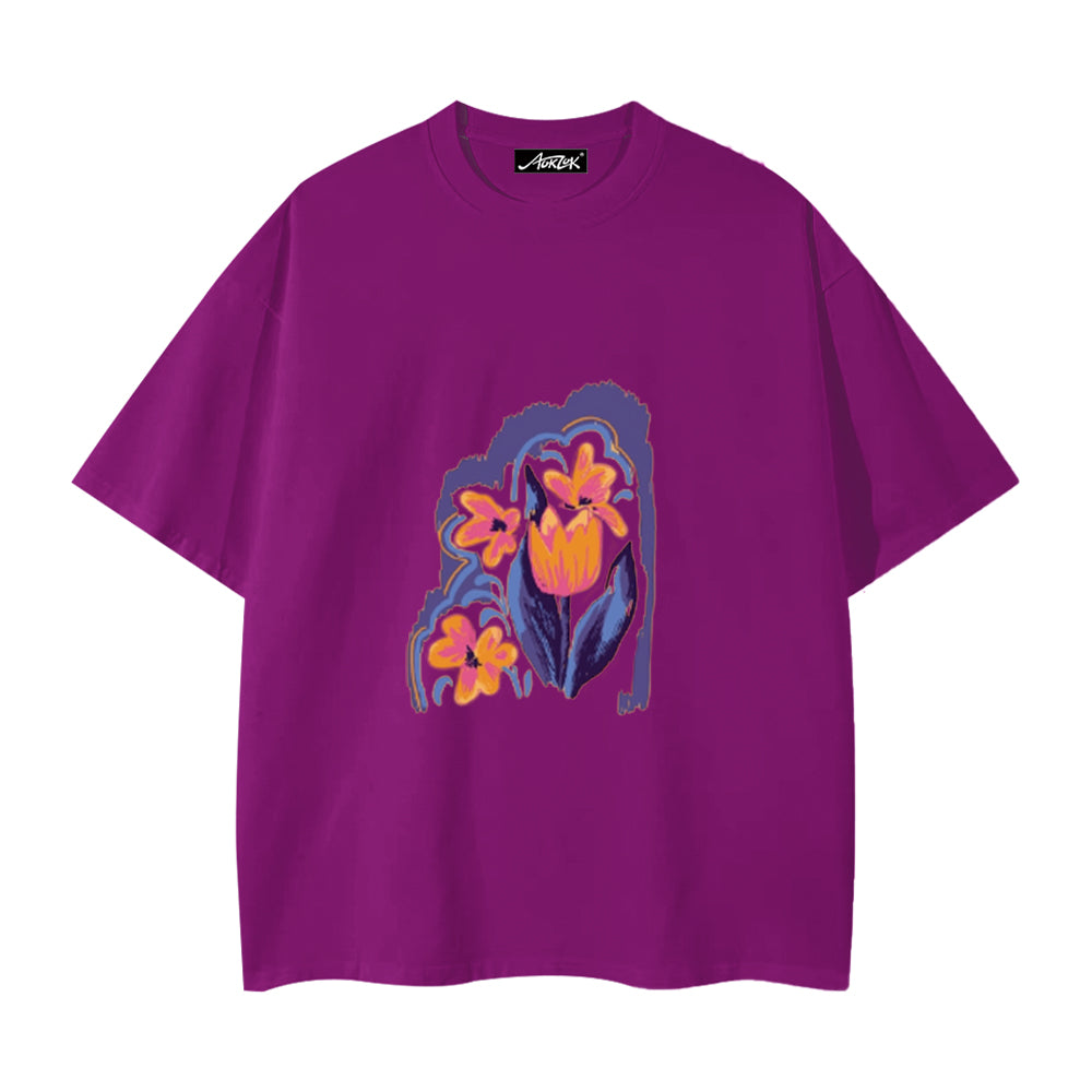 Vintage Tulip Graphic T-shirt