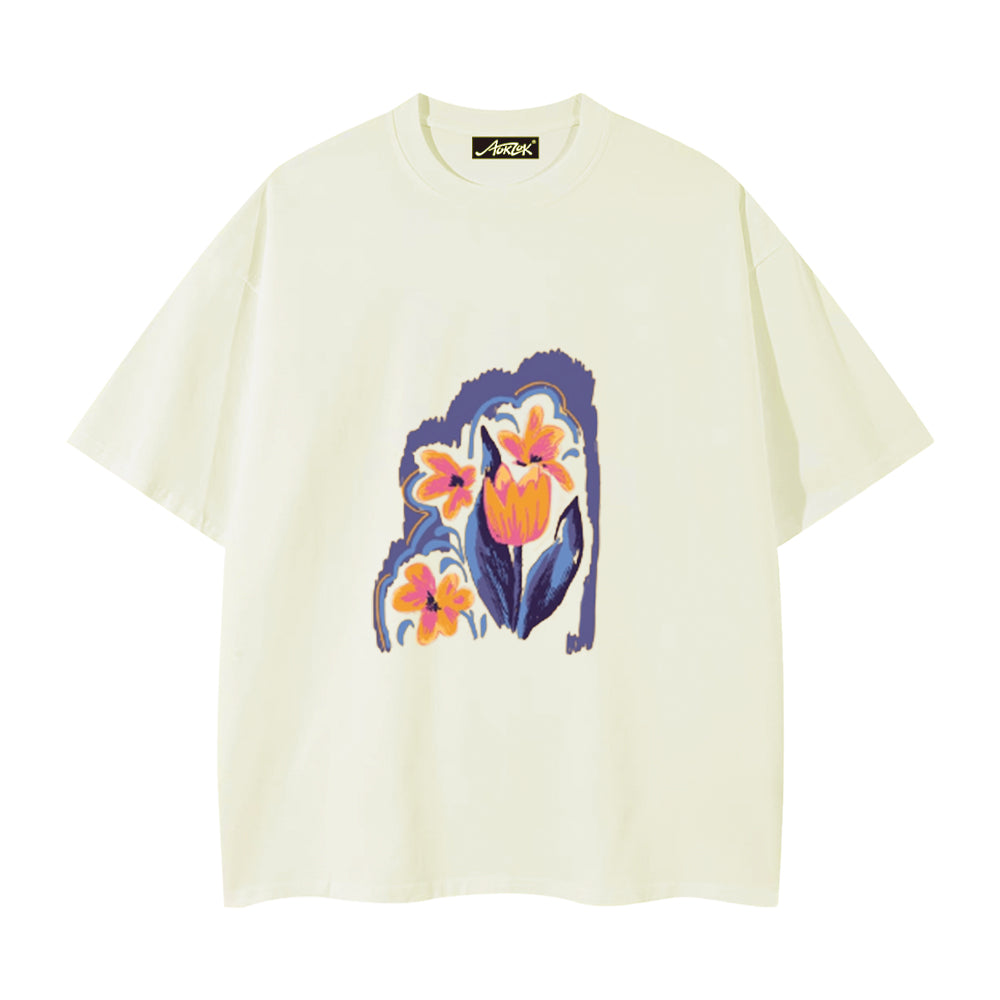Vintage Tulip Graphic T-shirt
