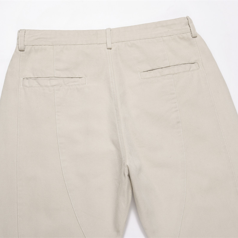 Street Panel Plain Regular Pants