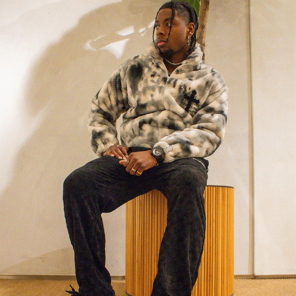 High Street Tie Dye Cross Coat