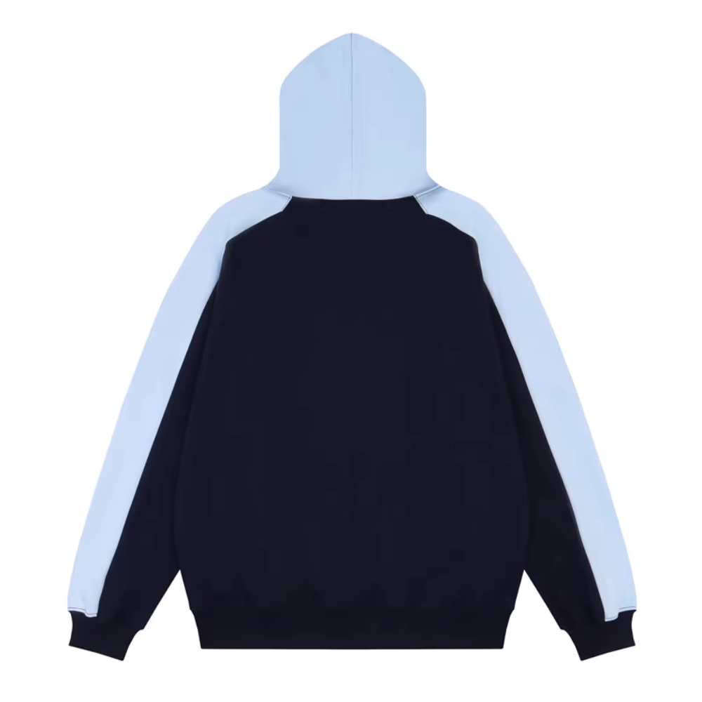 Sports Print Contrasting Colors Hoodie