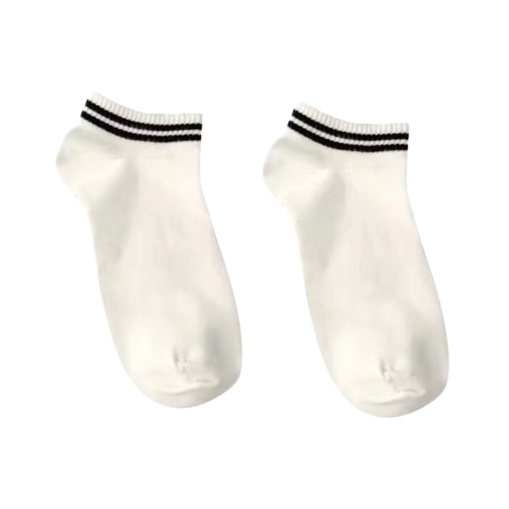 Simple Knitted Striped Socks