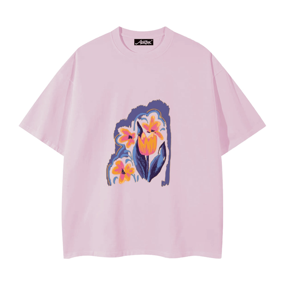 Vintage Tulip Graphic T-shirt