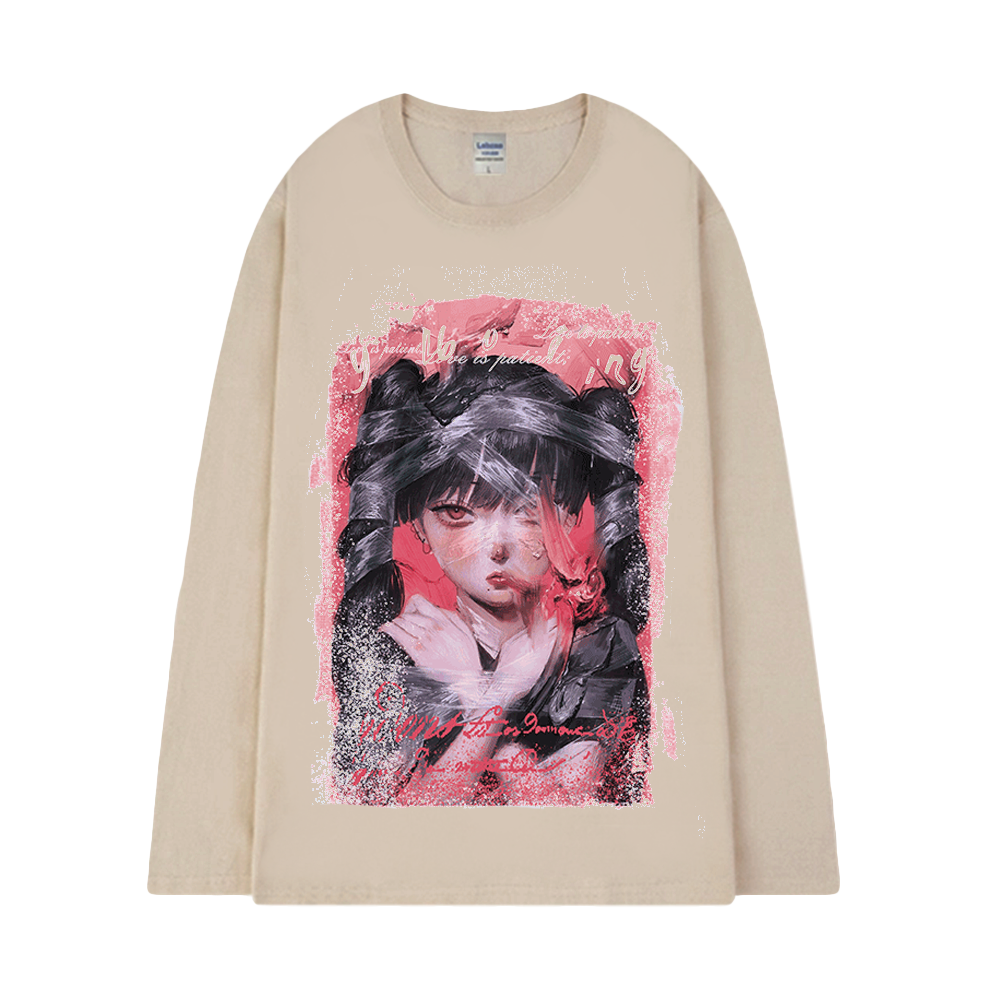 Ponytail Girl Long Sleeve Shirt