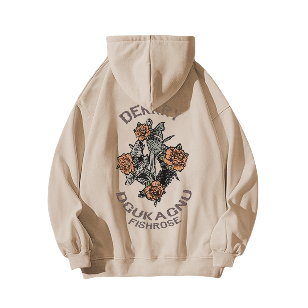 Vintage Flower Graphic Hoodie