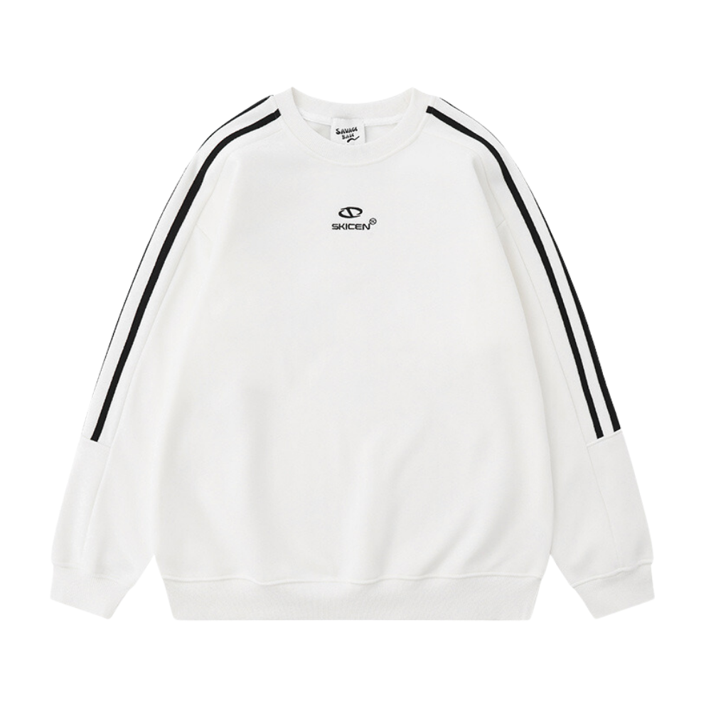 Classic Striped Raglan Sweatshirt