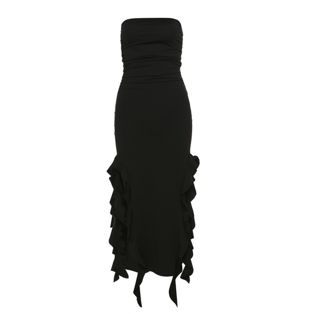 Women's Sexy Tube Top Hip Dress