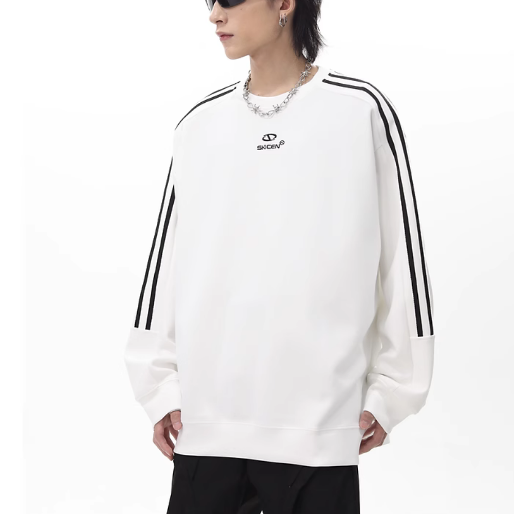 Classic Striped Raglan Sweatshirt
