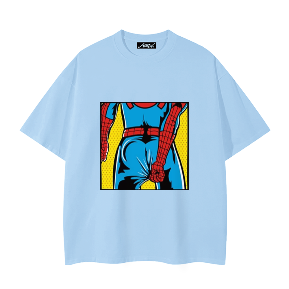 Spiderman Funny Back View T-Shirt