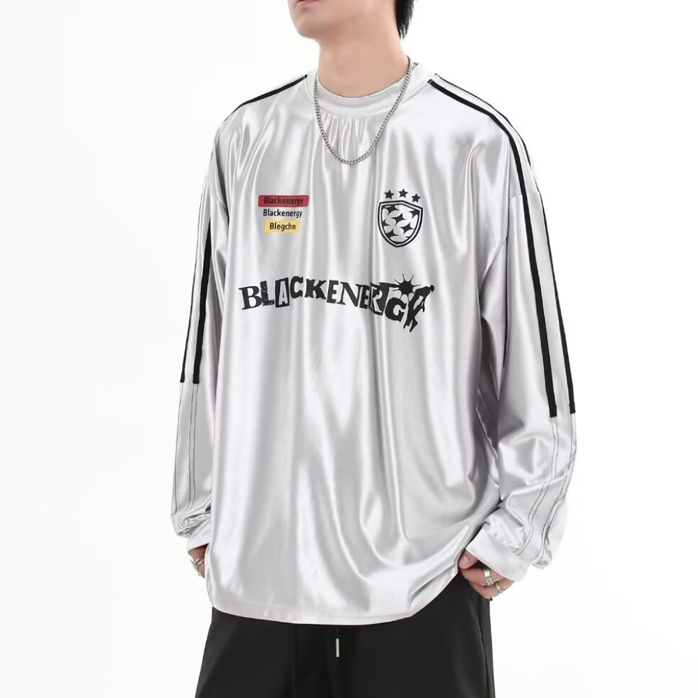 Retro Liquid Silver Sweatshirt