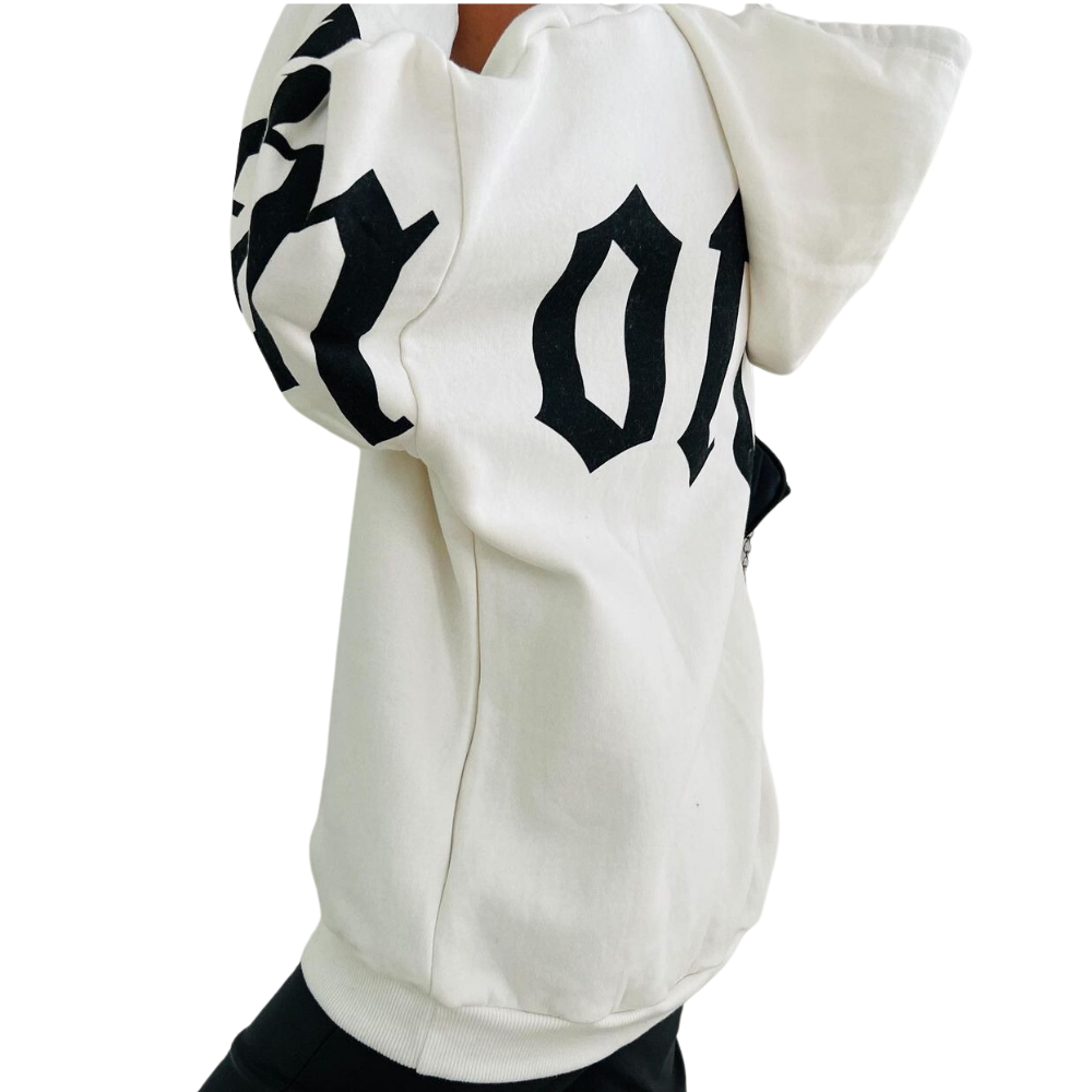 Women's Gothic Letter Print Hoodie