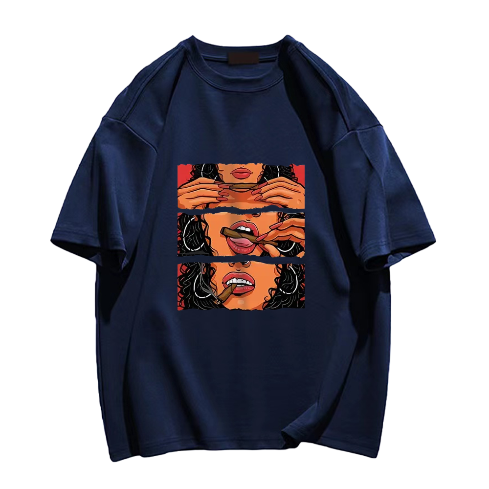 Woman Smoking Frame Animation T-Shirt